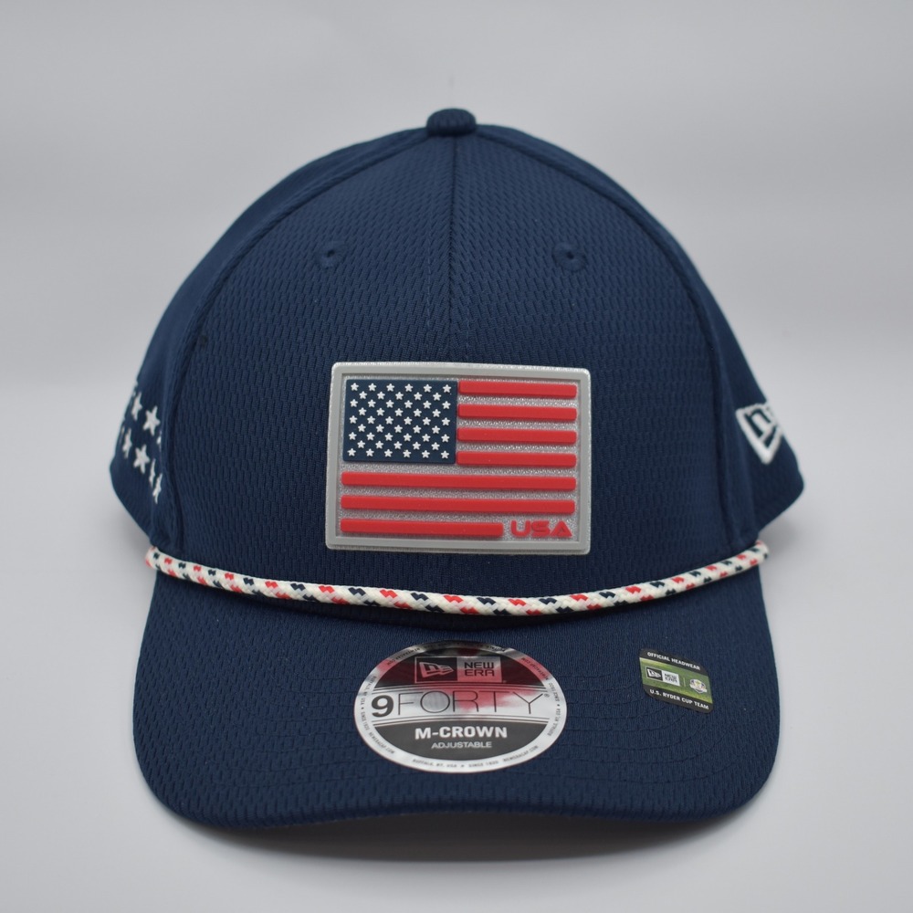 New Era 9FORTY 2025 Ryder Cup Golf Team USA M-Crown Rope Snapback Hat Cap NWT